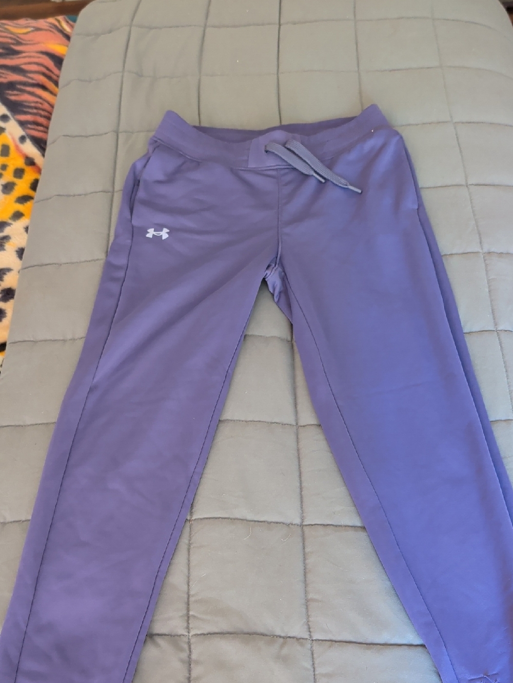 Under Armour Girls Purple Jogger Sweatpants